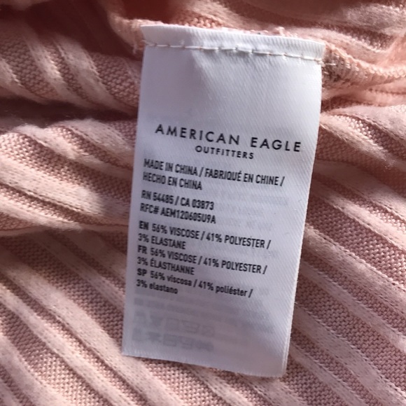 AE American Eagle Plush Hoodie sweater blush pink size Large - Picture 11 of 11